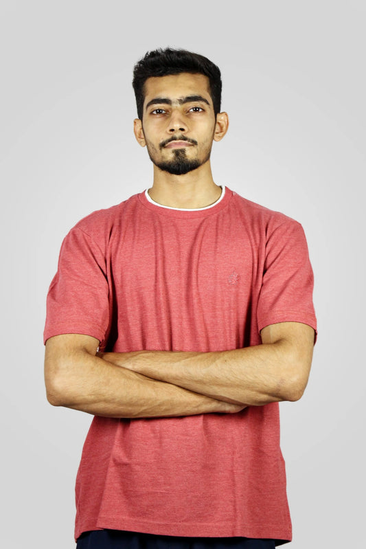 TEA PINK TEXTURED T-SHIRT (TS04)