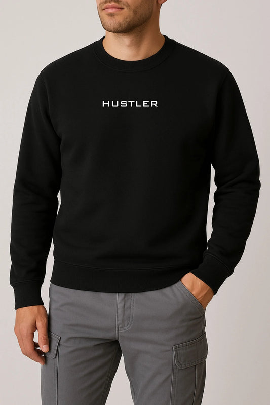 HUSTLER 01 SWEATSHIRT | BLACK