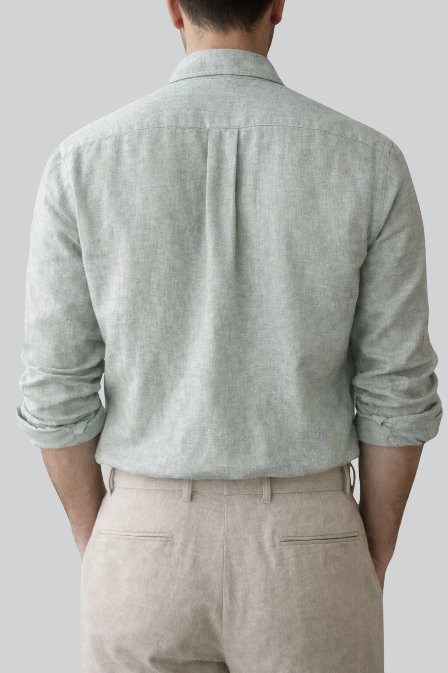 LINEN SHIRT | MIST GREEN