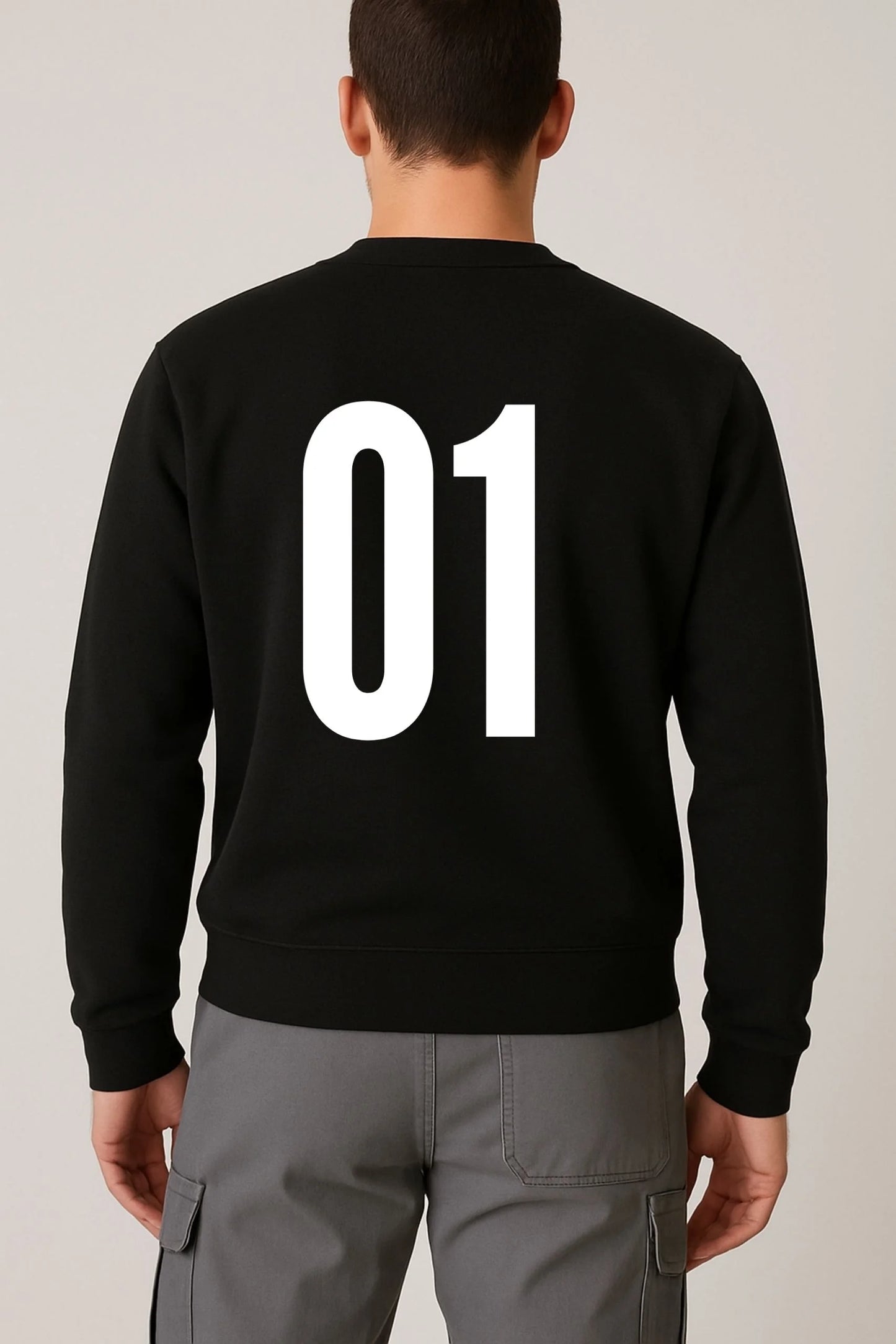 HUSTLER 01 SWEATSHIRT | BLACK