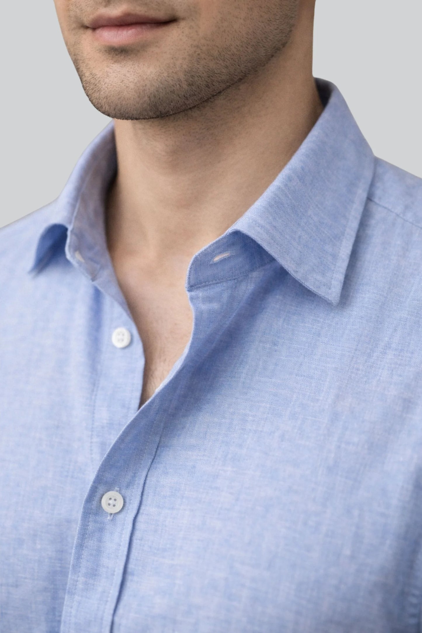 LINEN SHIRT | SKY BLUE