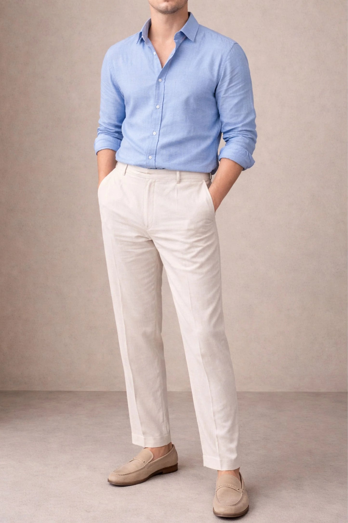 LINEN SHIRT | SKY BLUE