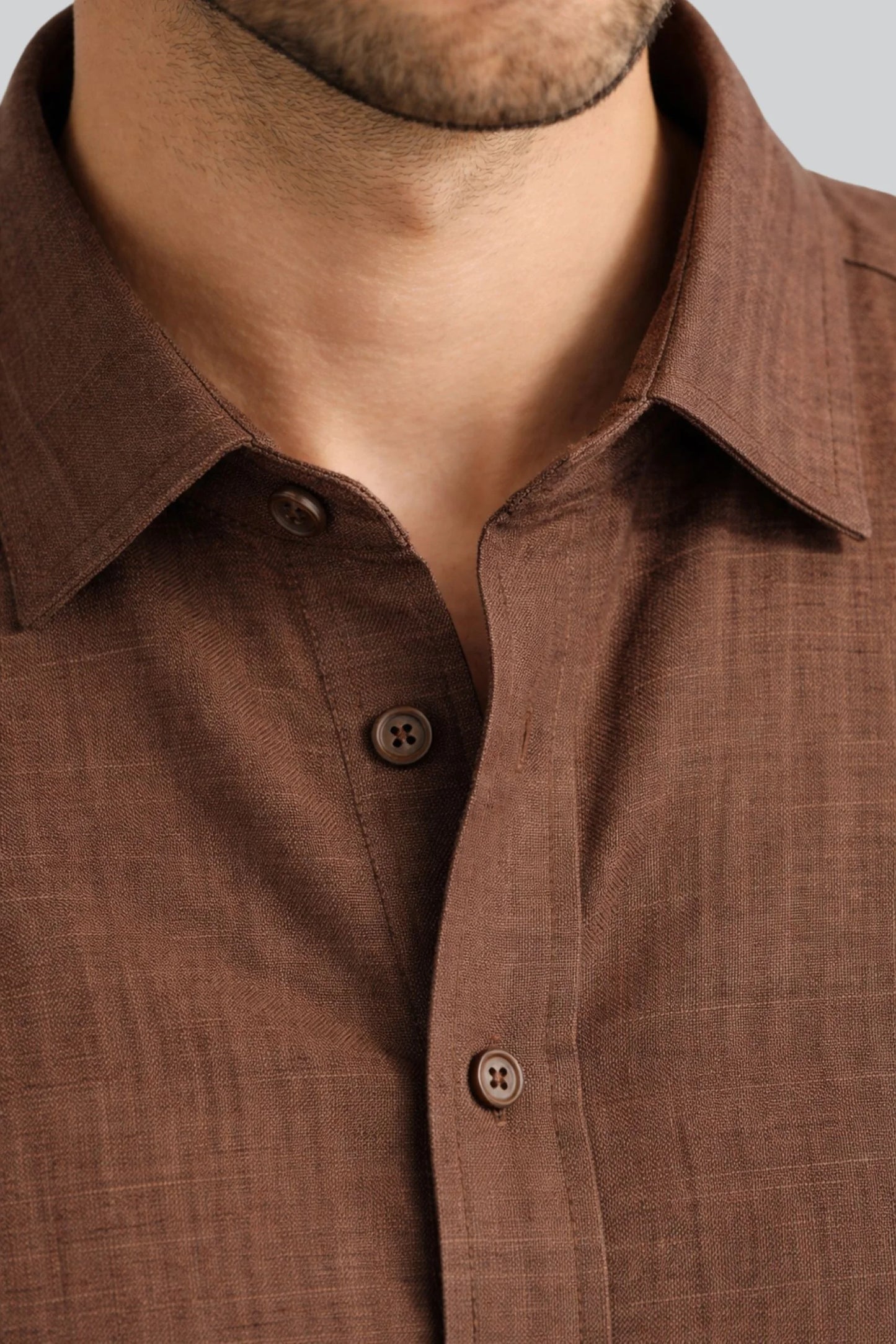 LINEN SHIRT | COCO BROWN