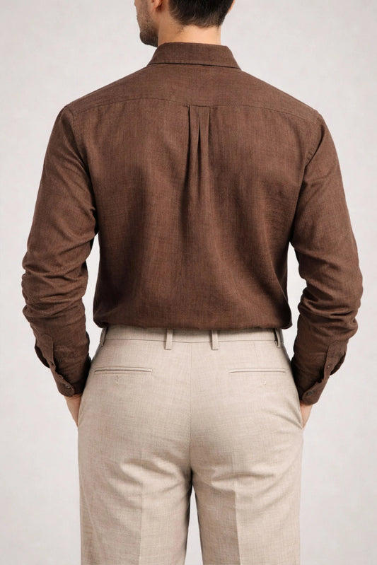 LINEN SHIRT | COCO BROWN