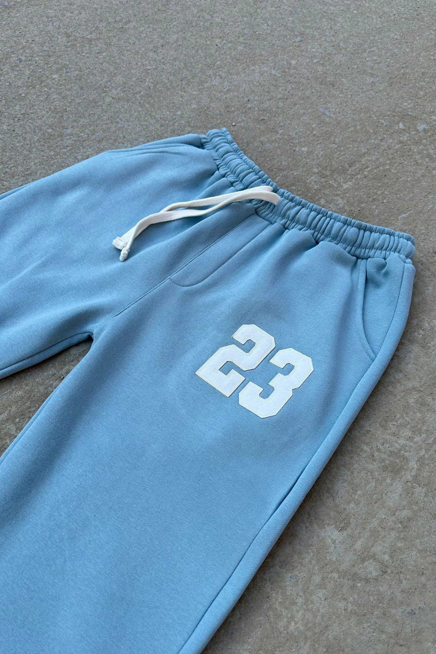 23 WIDE LEG BAGGY TROUSERS | SLATE BLUE