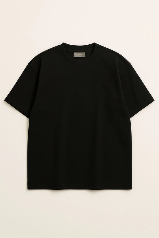 HEAVY GSM DROP SHOULDER TEE | BLACK
