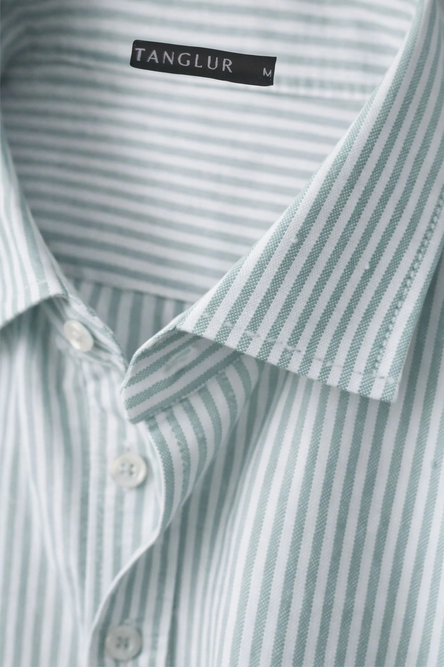 PINSTRIPED SHIRT | MINT GREEN