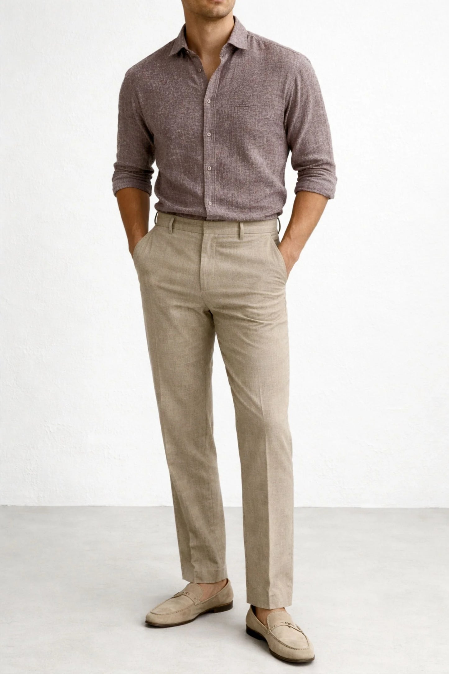 LINEN SHIRT | ROASTED ALMOND