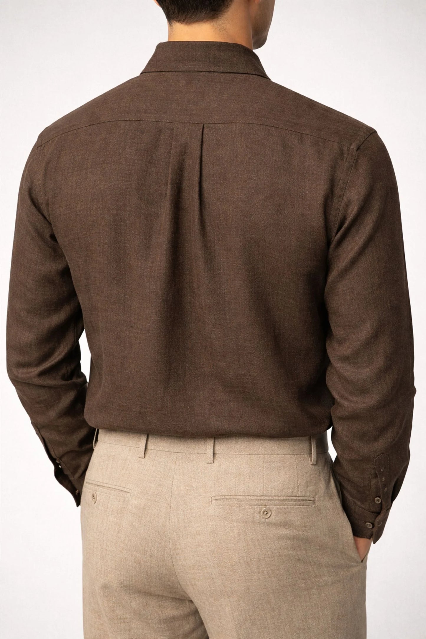 LINEN SHIRT | COFFE BROWN