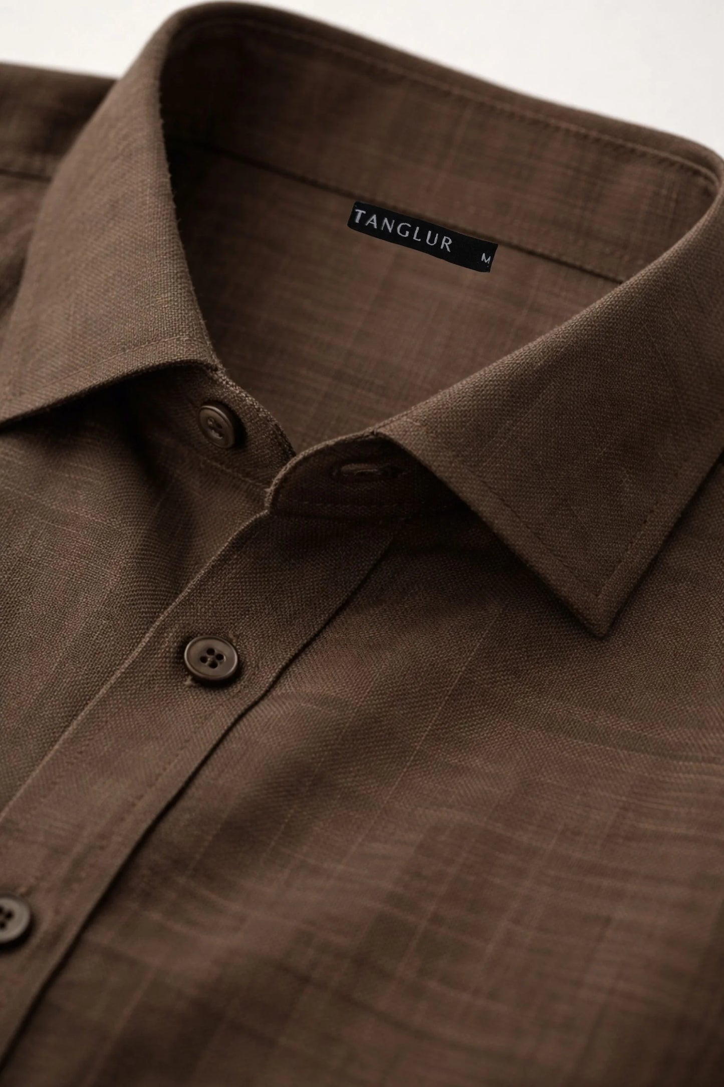 LINEN SHIRT | COFFE BROWN