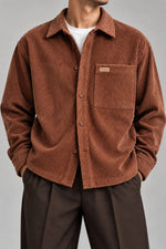 CORDUROY SHACKET | RUST