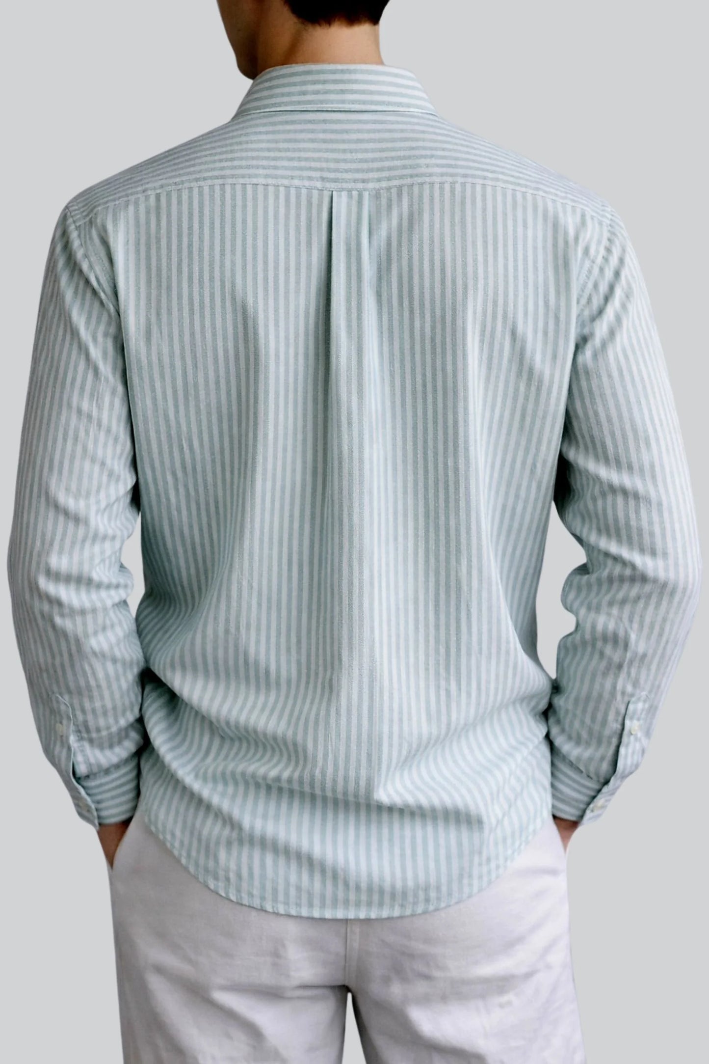 PINSTRIPED SHIRT | MINT GREEN