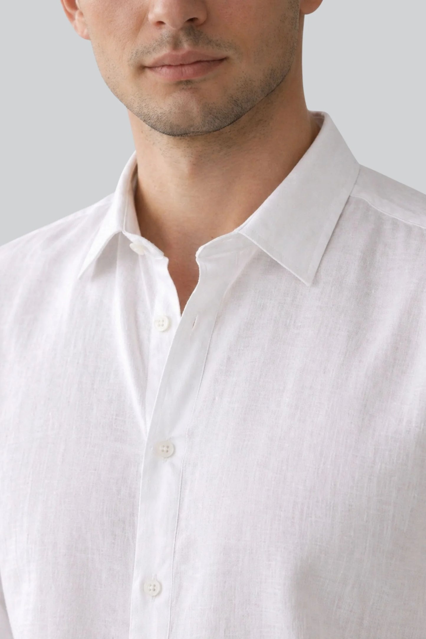 LINEN SHIRT | WHITE