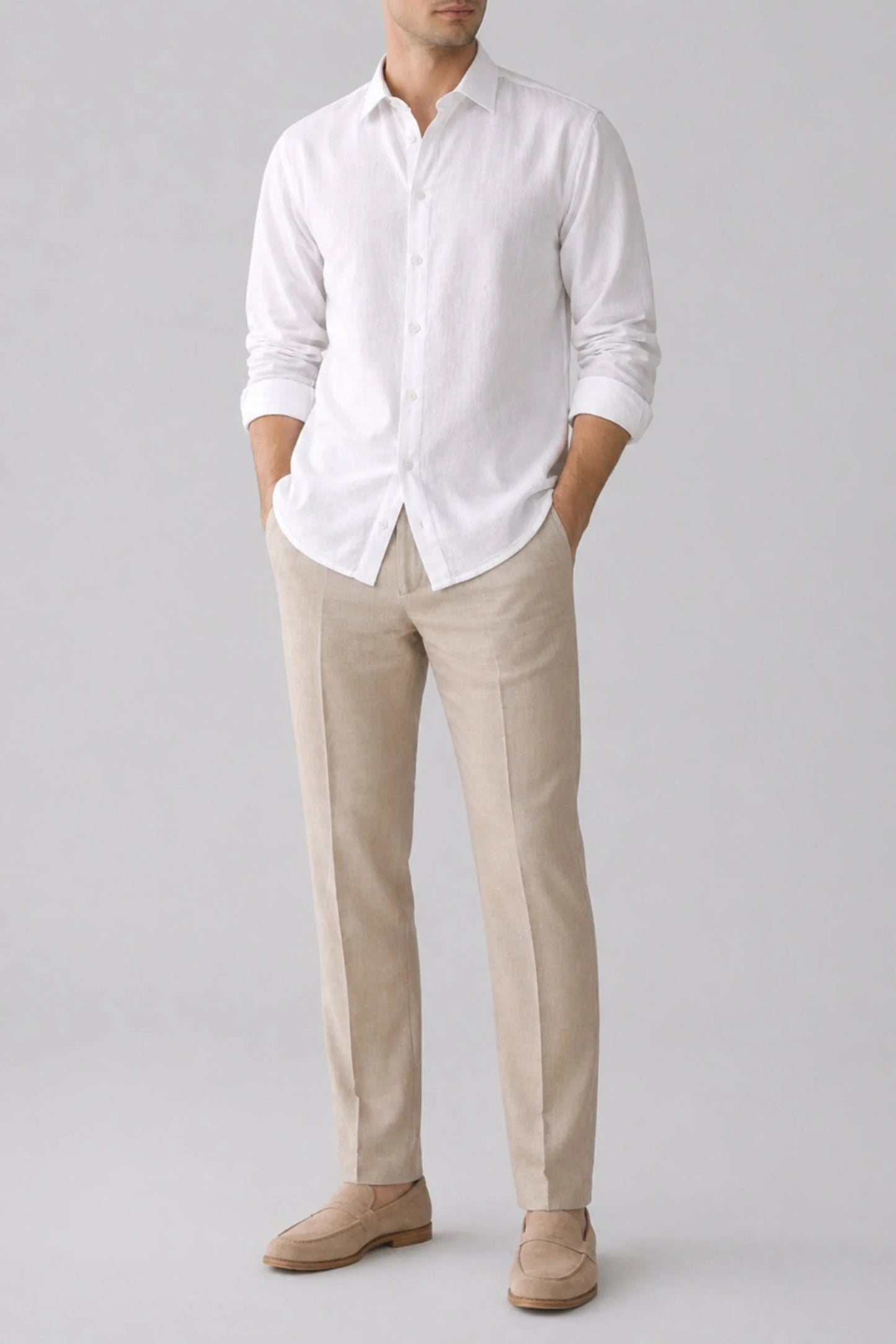LINEN SHIRT | WHITE