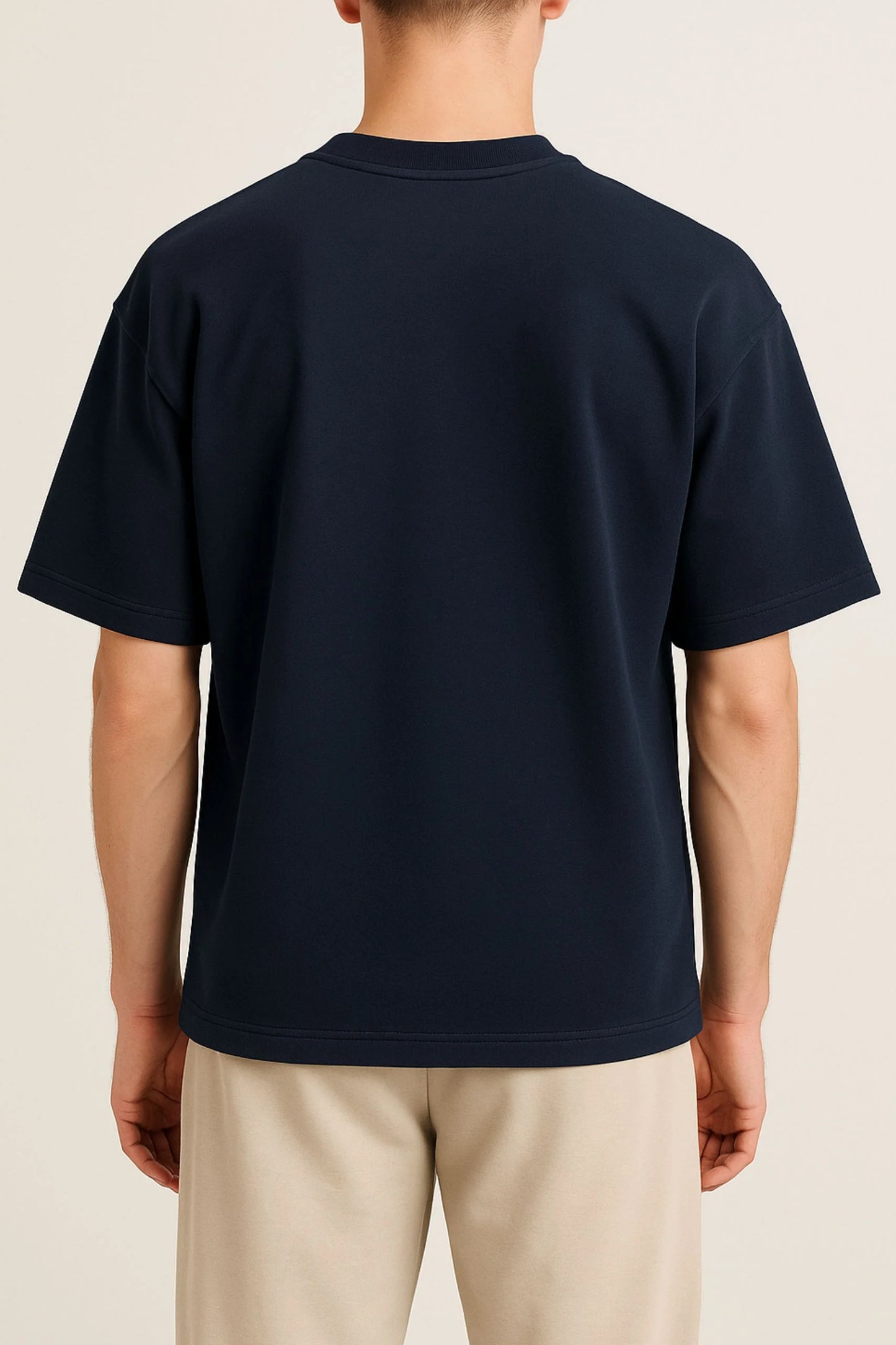 HEAVY GSM DROP SHOULDER TEE | NAVY