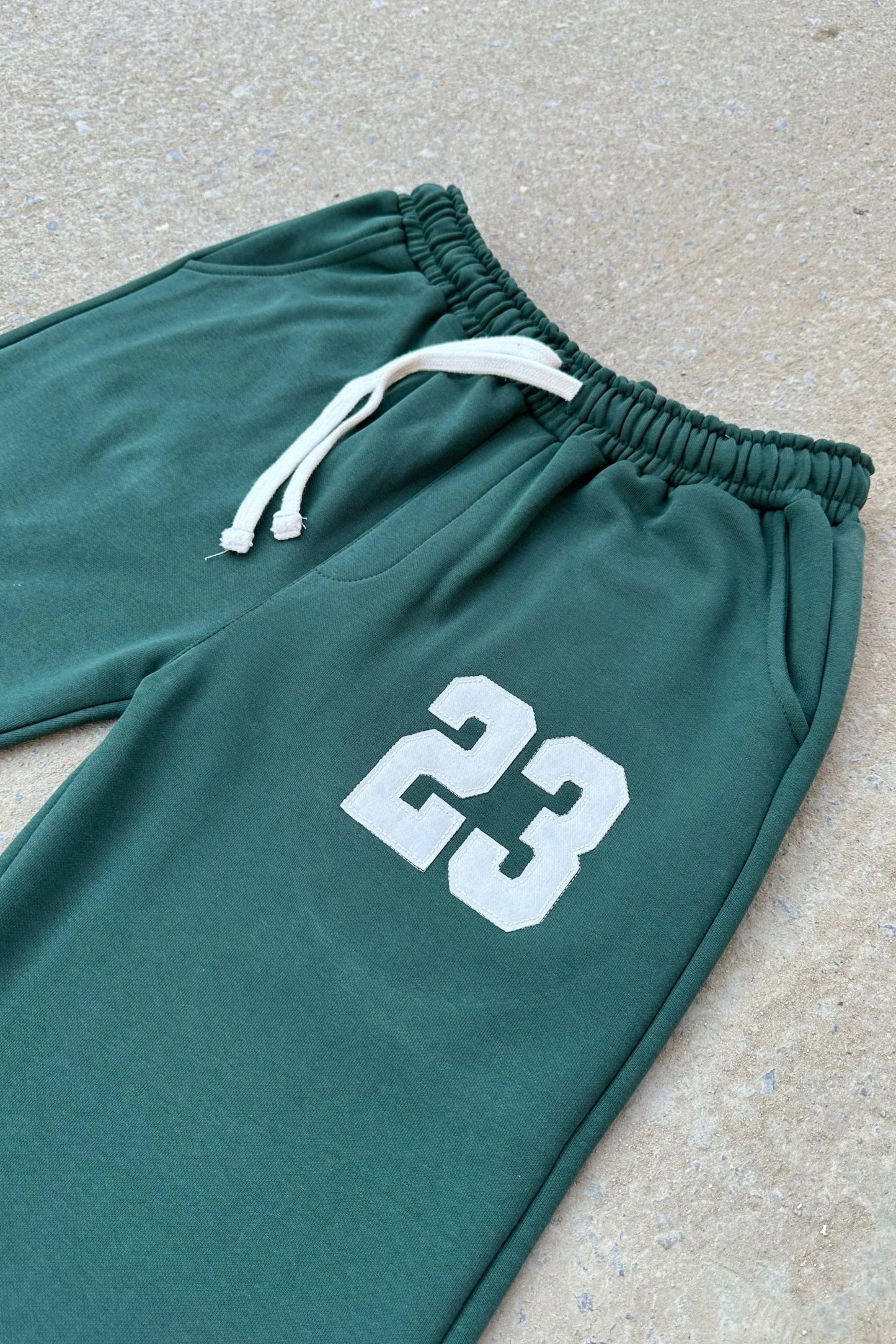 23 WIDE LEG BAGGY TRIUSERS | MARBLE GREEN