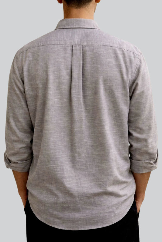LINEN SHIRT | SMOKE GRAY