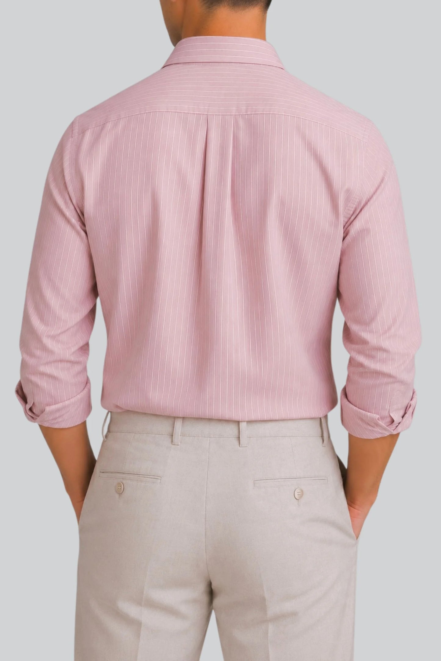 PIN STRIPED SHIRT | BUBBLE GUM