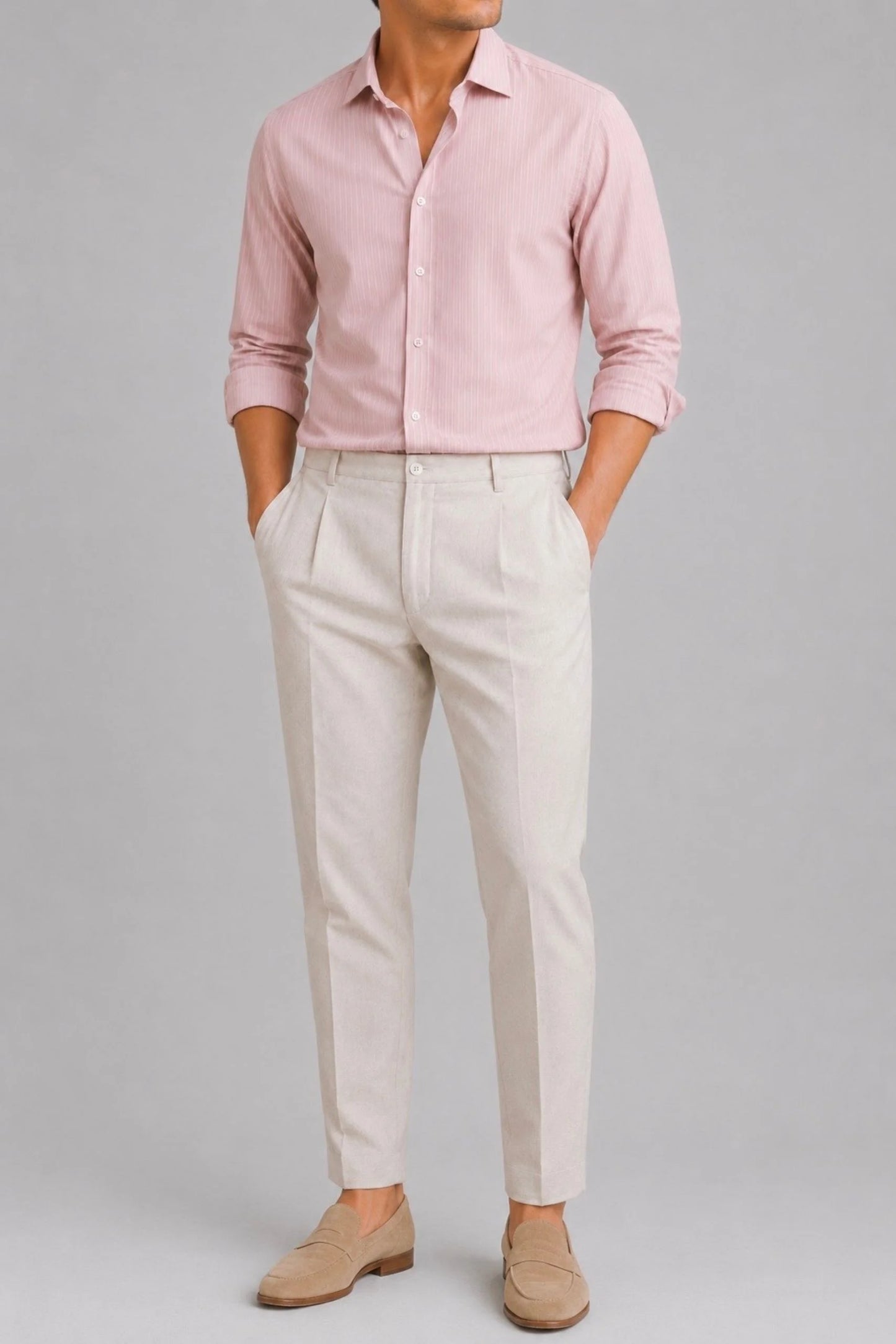PIN STRIPED SHIRT | BUBBLE GUM
