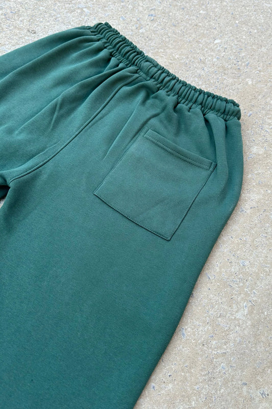 23 WIDE LEG BAGGY SWEATPANTS | MARBLE GREEN