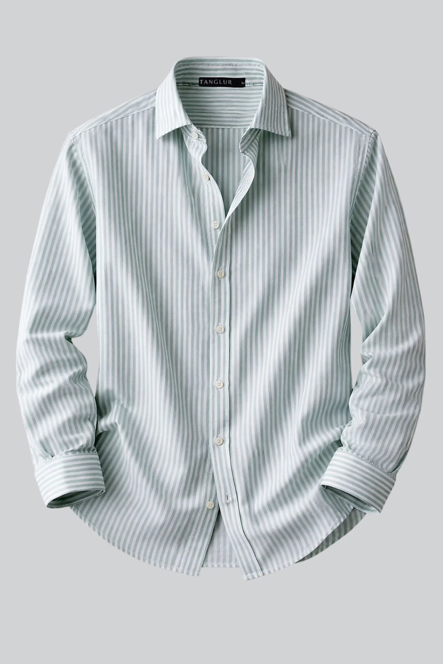 PINSTRIPED SHIRT | MINT GREEN