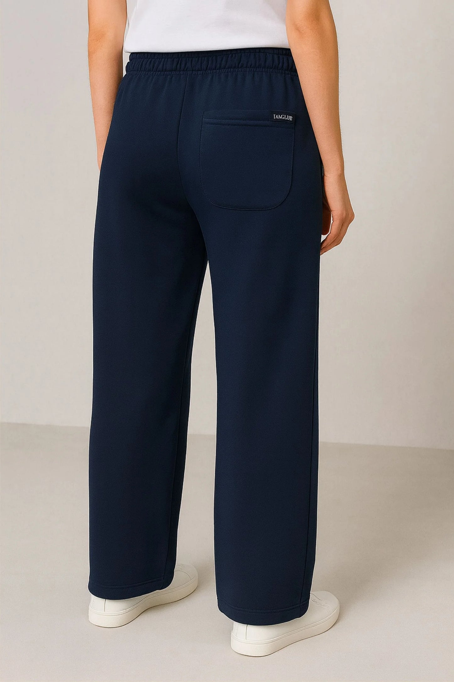 WIDE LEG BAGGY TROUSERS | NAVY