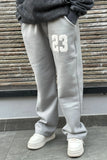 23 WIDE LEG BAGGY SWEATPANTS | STEEL GREY