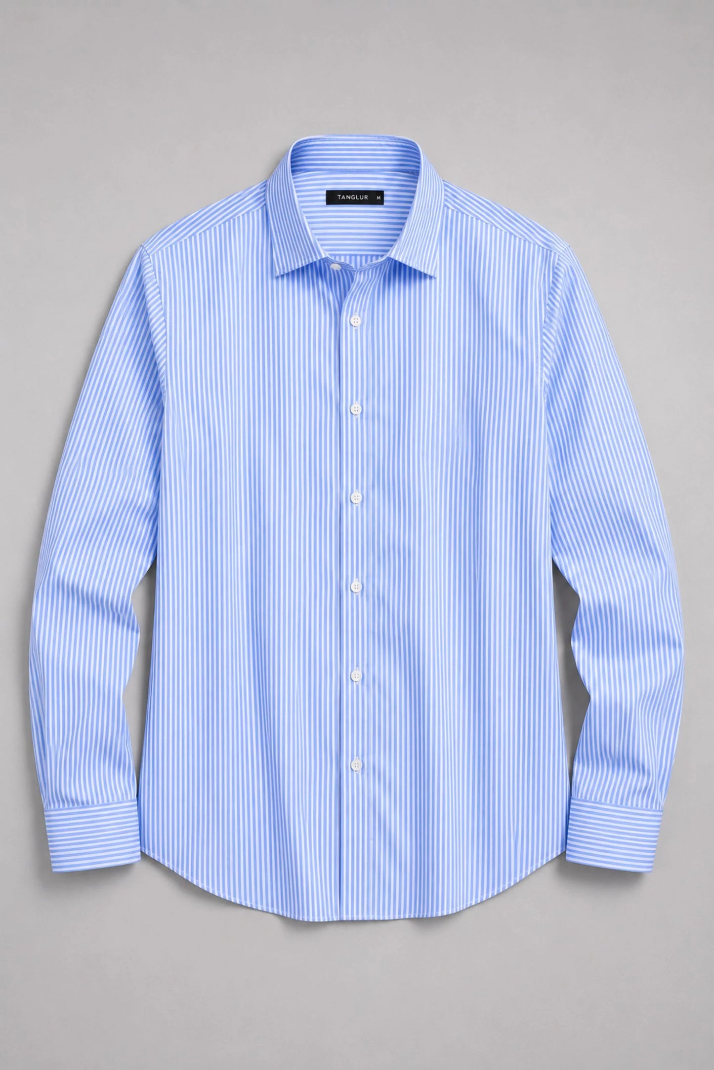 PIN STRIPED SHIRT | OLD MONEY BLUE