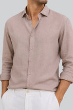 LINEN SHIRT | DUST PINK