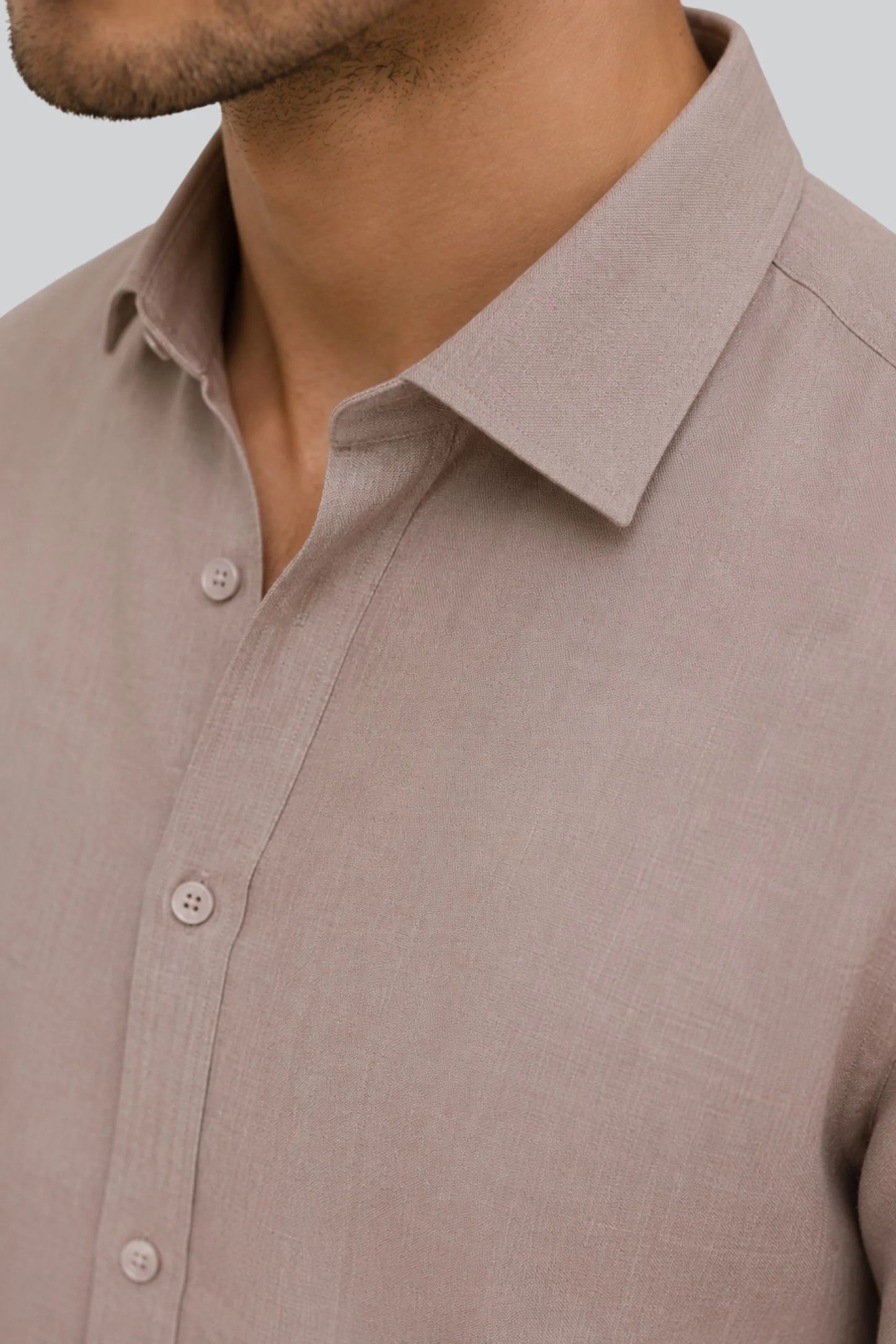 LINEN SHIRT | DUST PINK