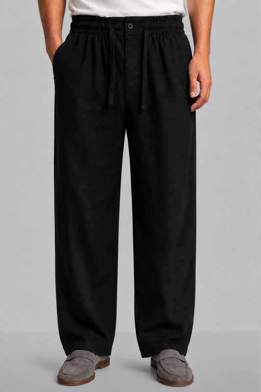 LINEN TROUSER | BLACK
