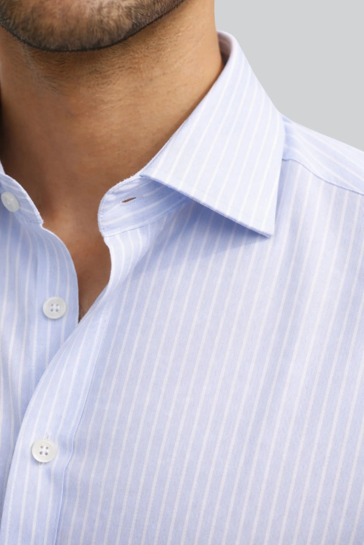 PINSTRIPES SHIRT | ICE BLUE