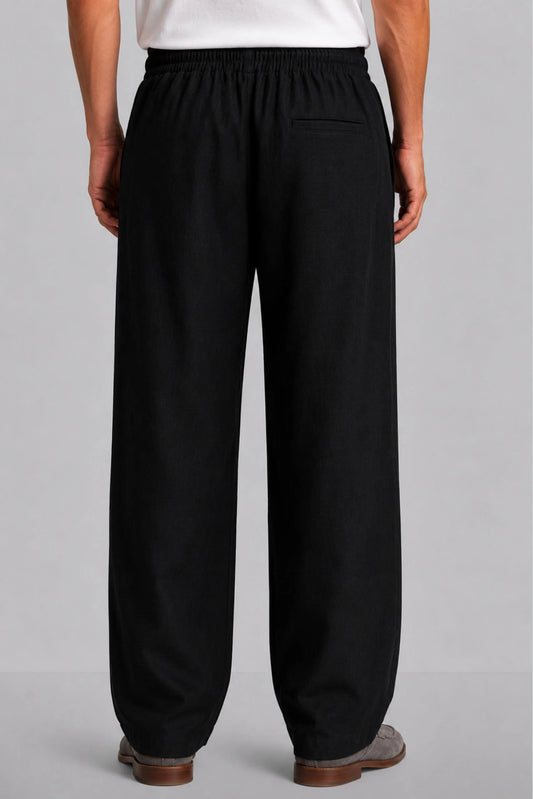 LINEN TROUSER | BLACK