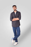 CHARCOAL FLANNEL SHACKET (FS03)