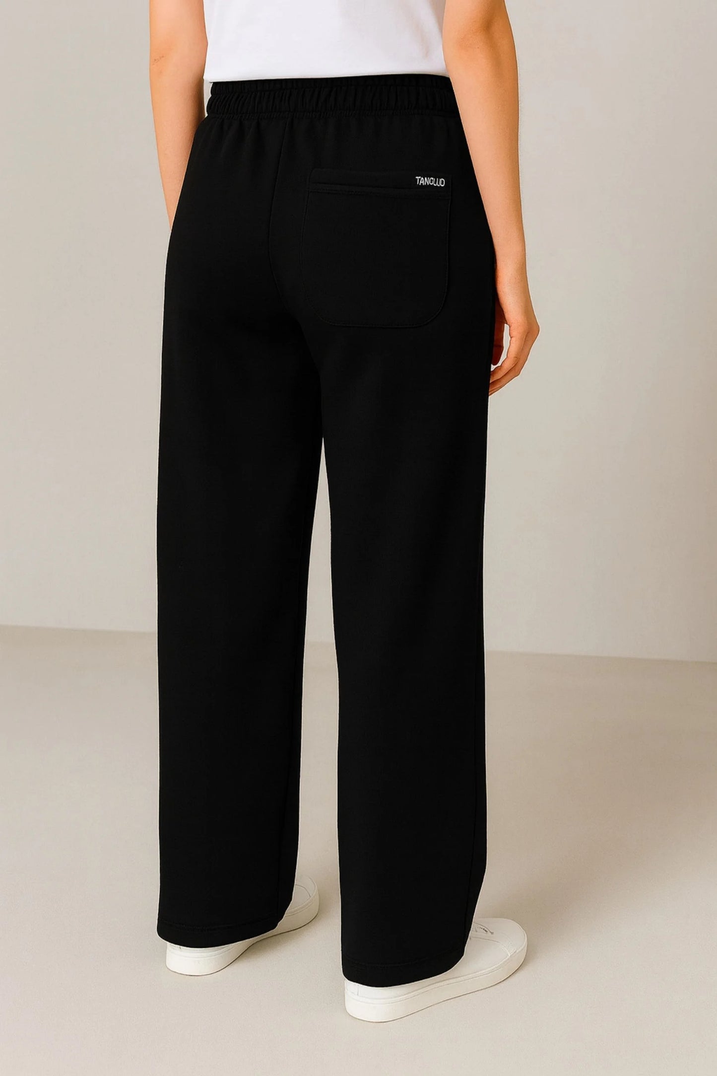WIDE LEG BAGGY TROUSERS | BLACK