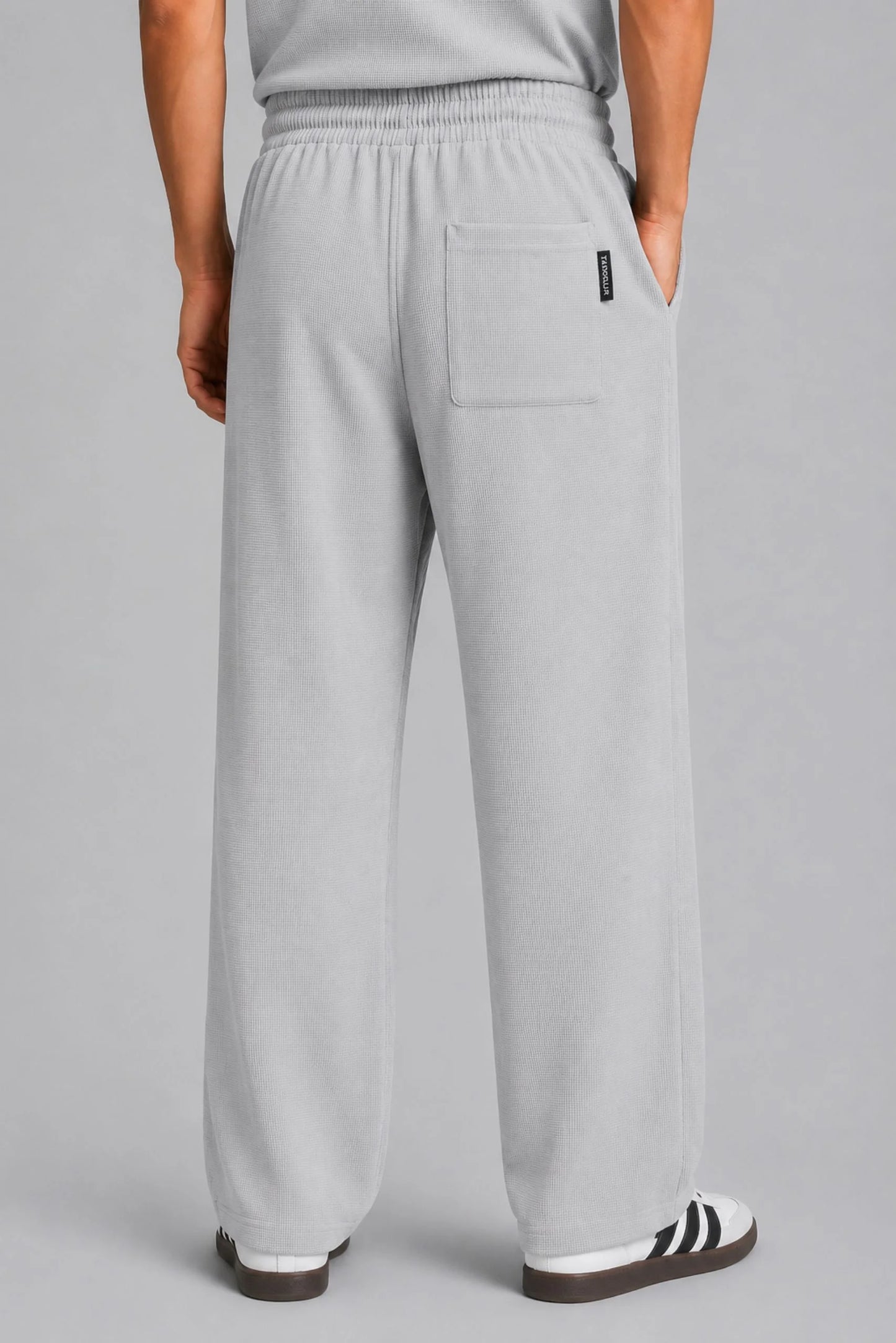 WAFFLE TROUSER | SLATE GREY