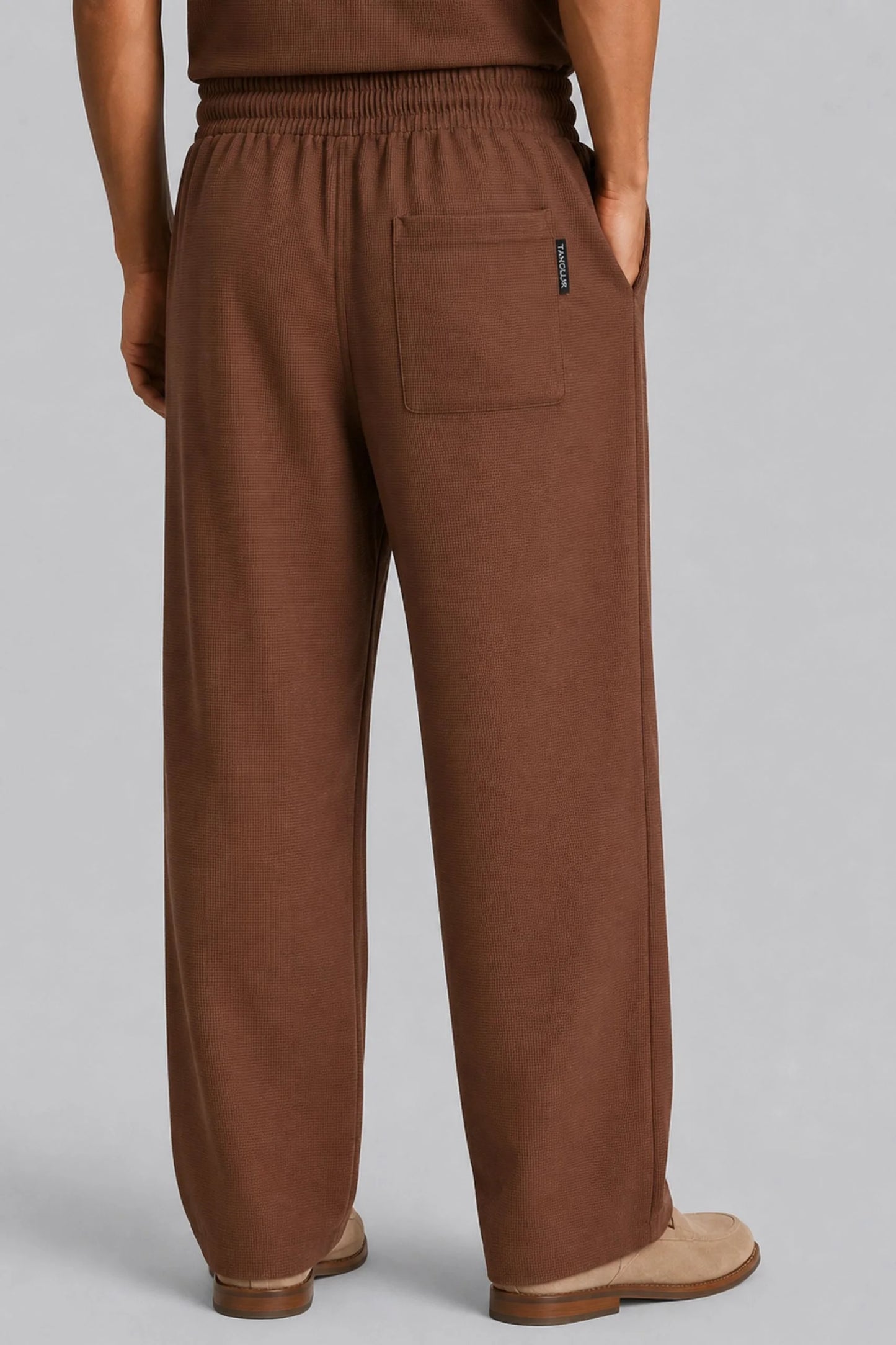 WAFFLE TROUSER | COCO BROWN