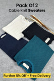 PACK OF 2 | CABLE KNIT SWEATER
