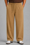 WAFFLE TROUSER | CAMEL BROWN