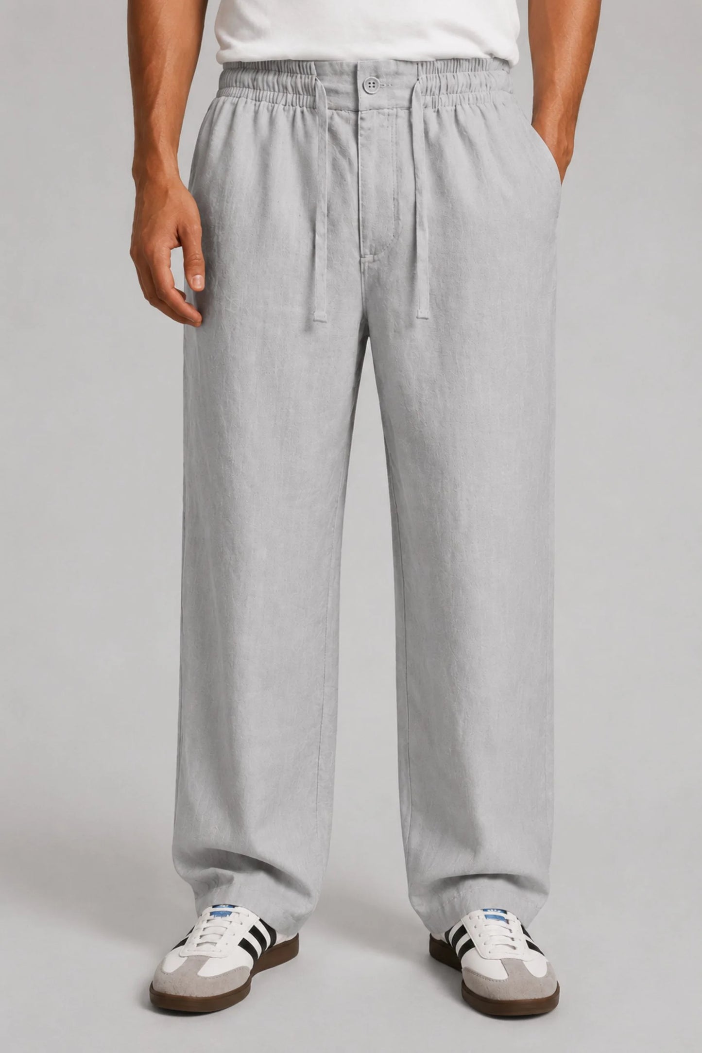 LINEN TROUSER | SMOKE GREY