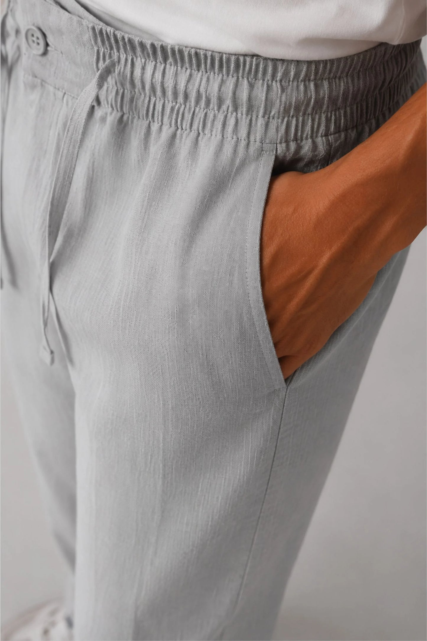 LINEN TROUSER | SMOKE GREY