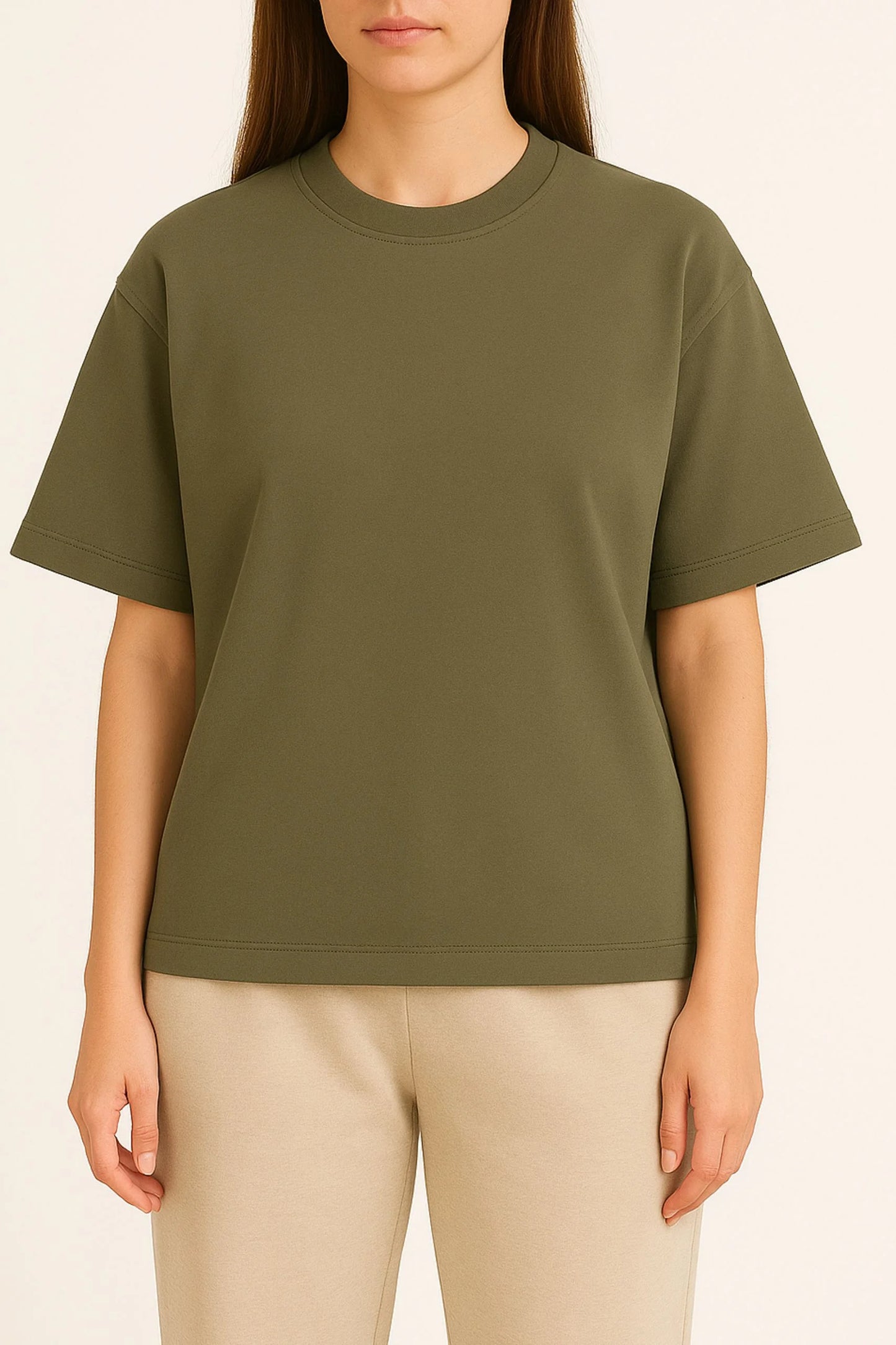 HEAVY GSM DROP SHOULDER TEE | OLIVE