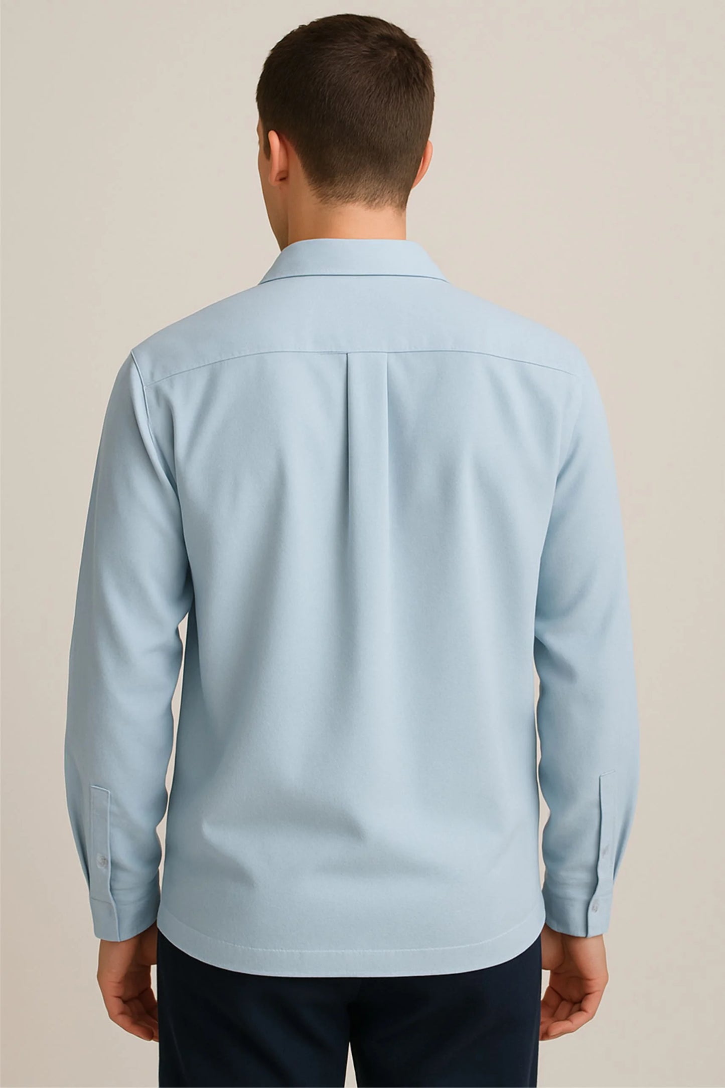 BOXY FIT OVERSHIRT | SKY BLUE