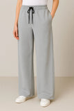 WIDE LEG BAGGY TROUSERS | STEEL GREY