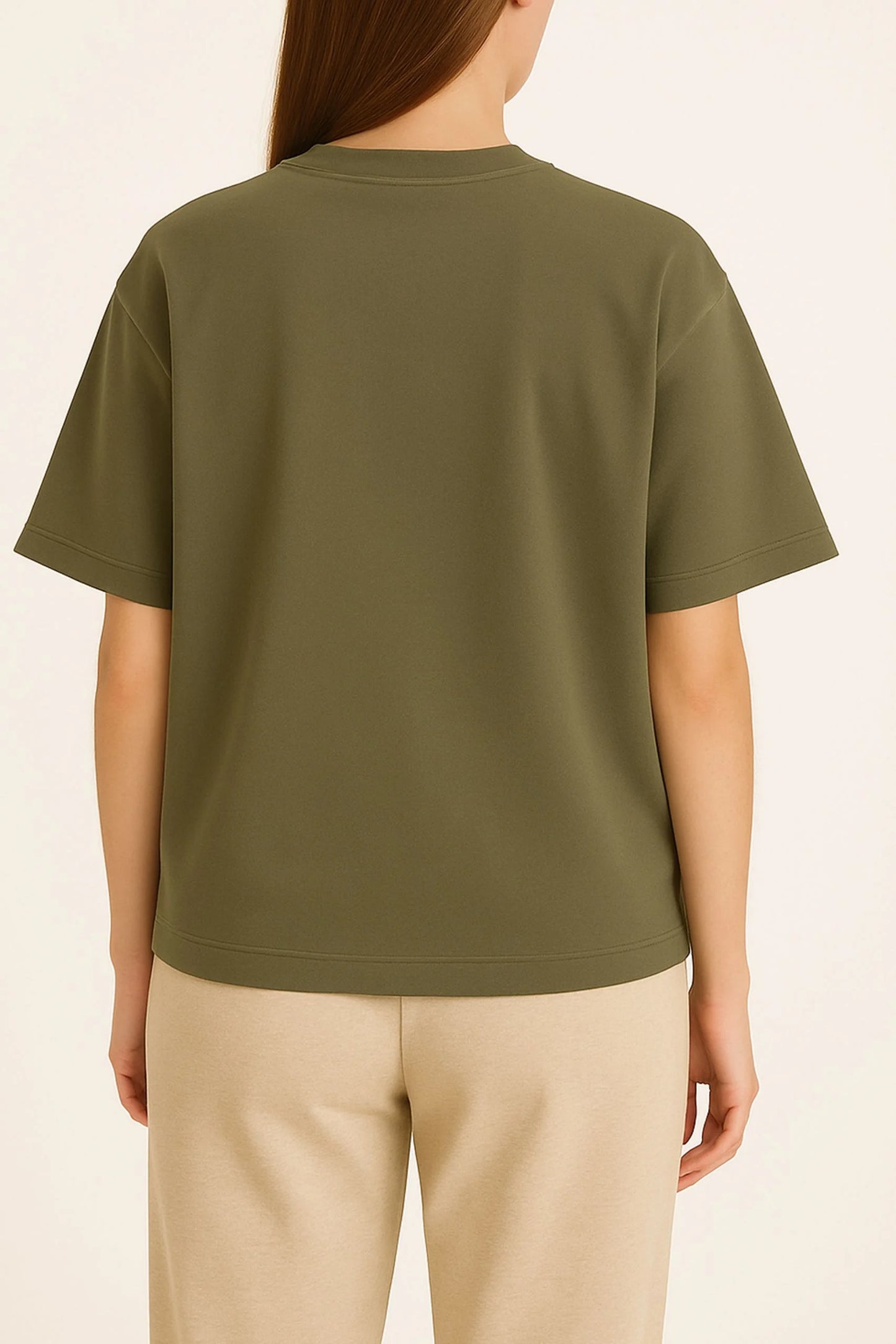HEAVY GSM DROP SHOULDER TEE | OLIVE