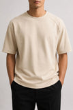 HEAVY GSM DROP SHOULDER TEE | BEIGE