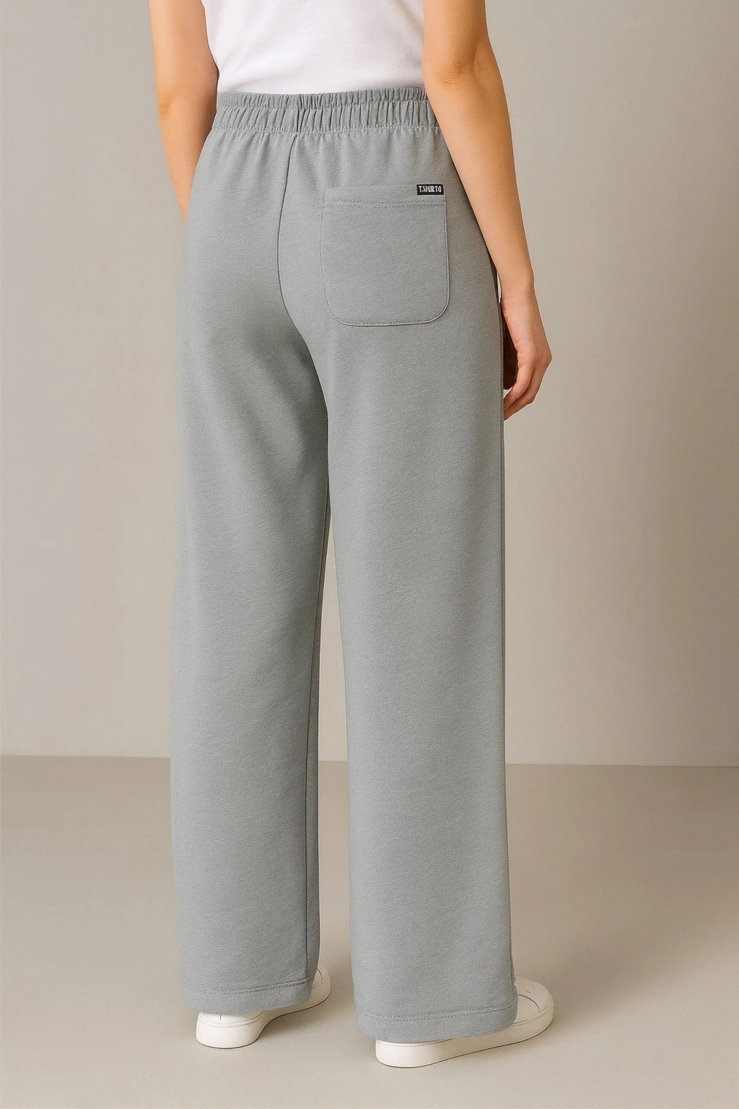 WIDE LEG BAGGY TROUSERS | STEEL GREY