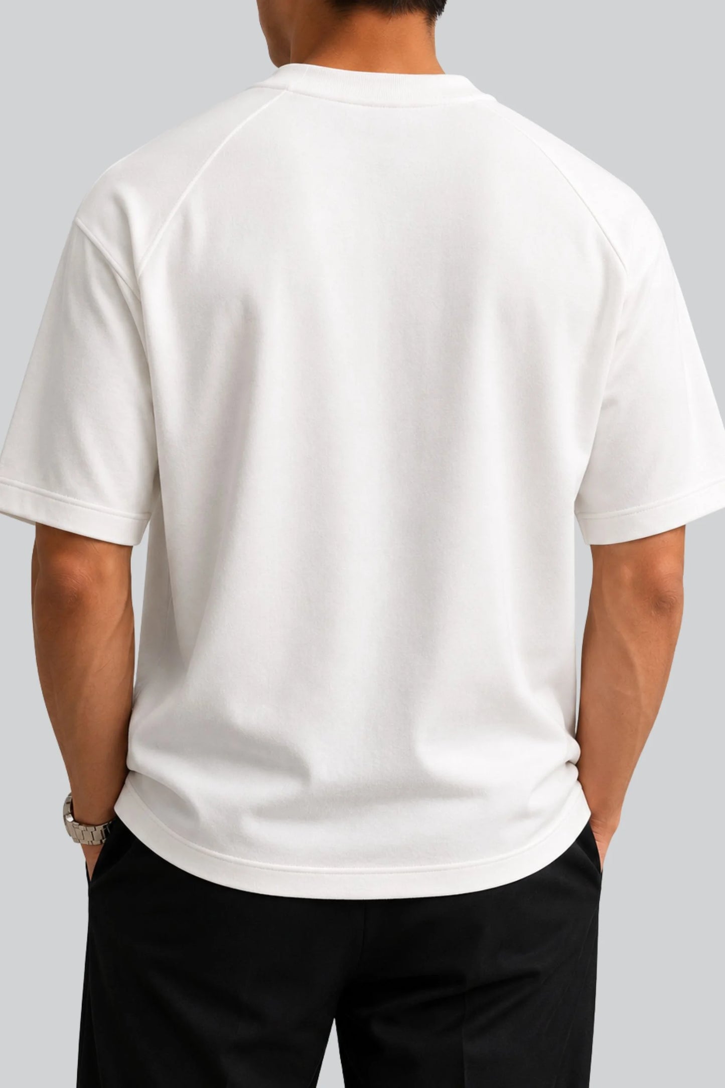 HEAVY GSM DROP SHOULDER TEE | WHITE