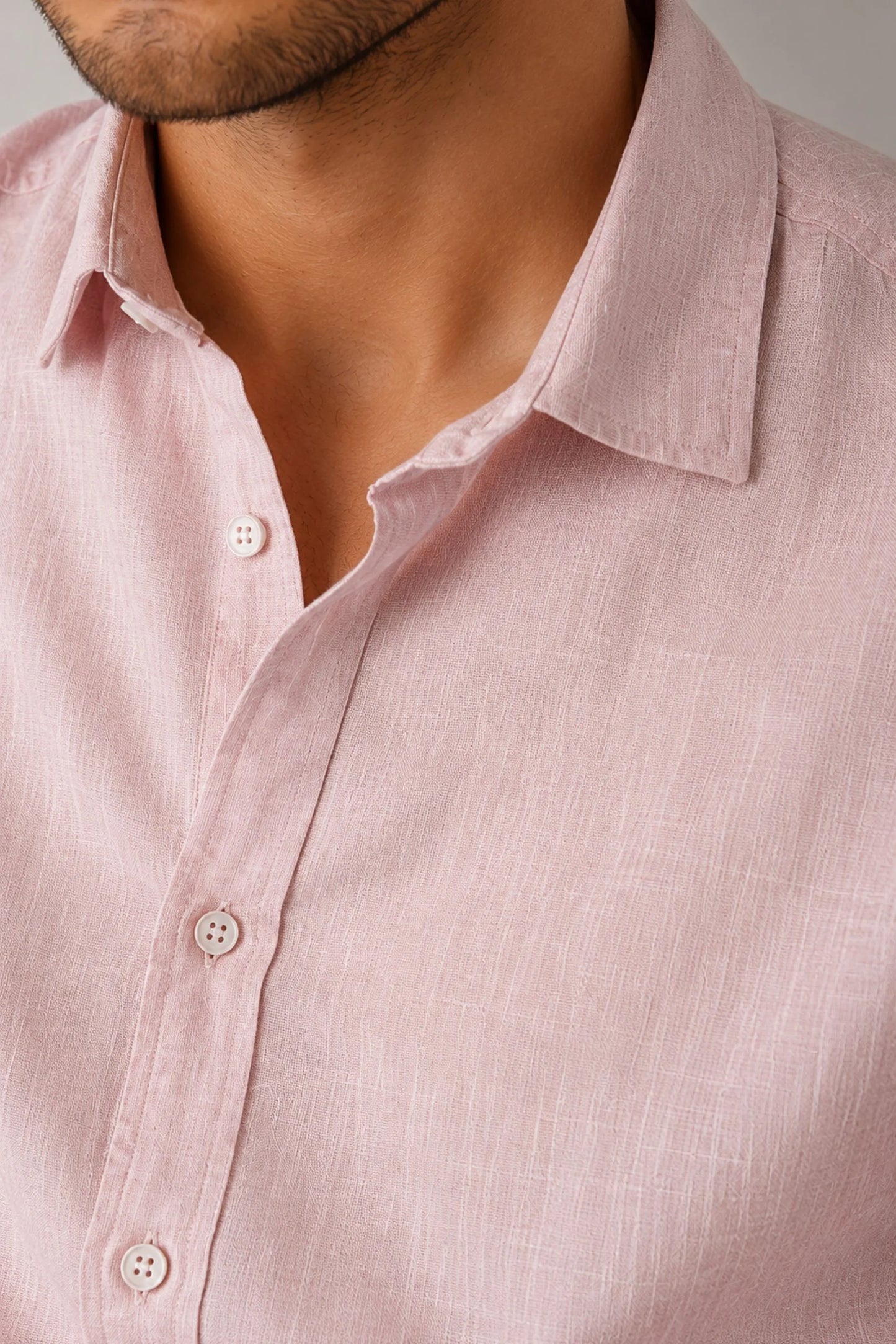 LINEN SHIRT | TEA PINK