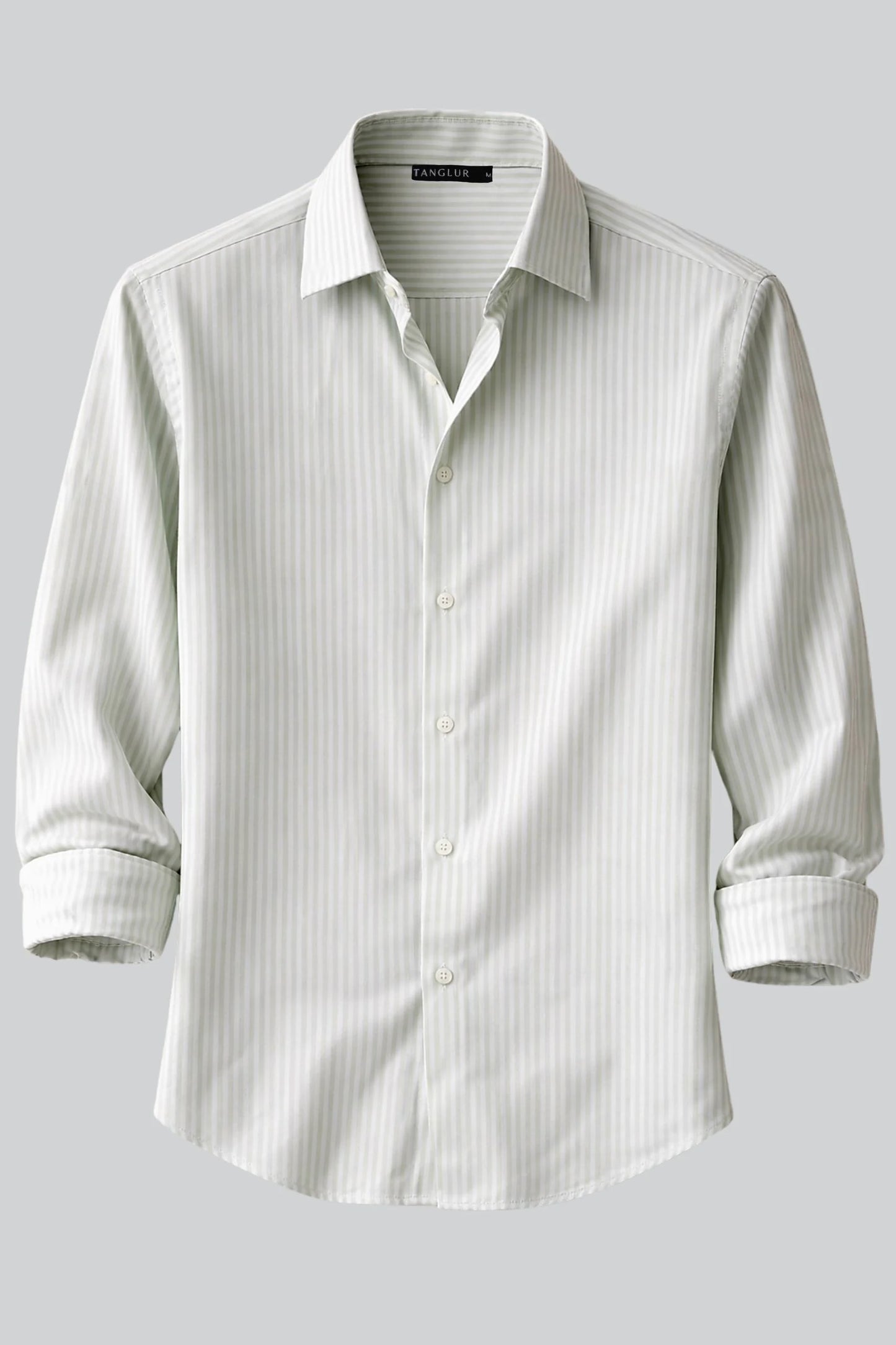 PINSTRIPED SHIRT | PASTEL GREEN